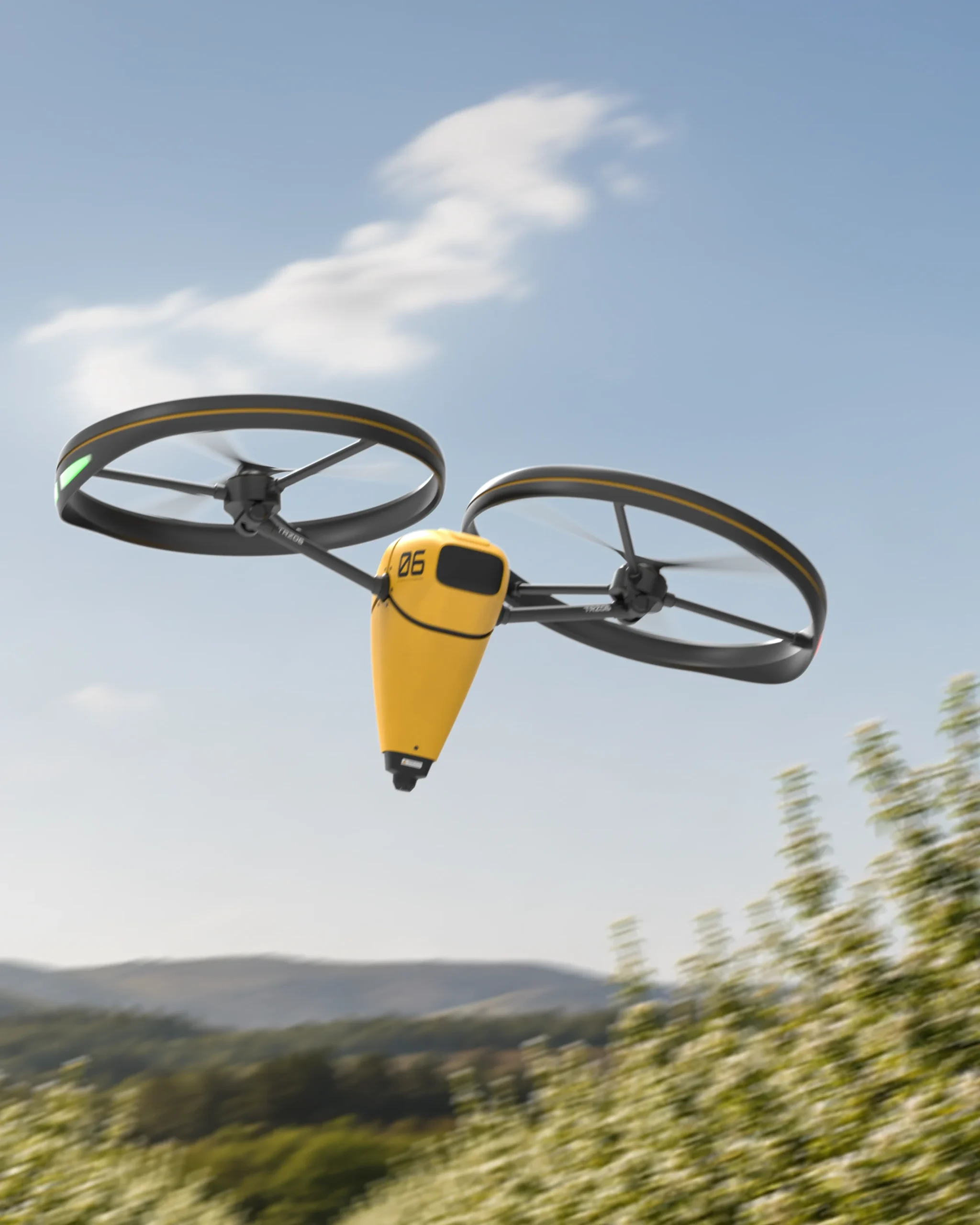 drone in the air