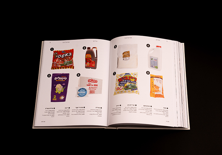 Visual mapping spread of Haredi consumer products.