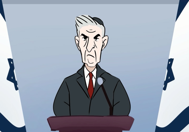 Gideon Taharlev, chairman of the “Am Echad” party, releases a campaign advert against Aviram Levinsky