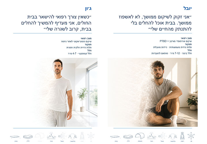 פרסונות להמחשת מודולים שונים פרסונליים