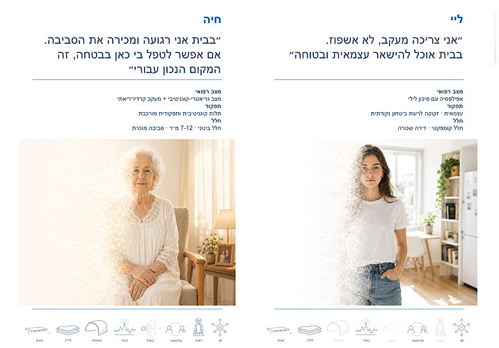 פרסונות להמחשת מודולים שונים פרסונליים