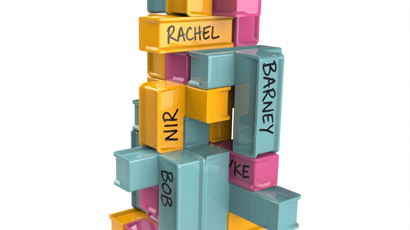The package includes an erasable marker for writing on the erasable game blocks.
