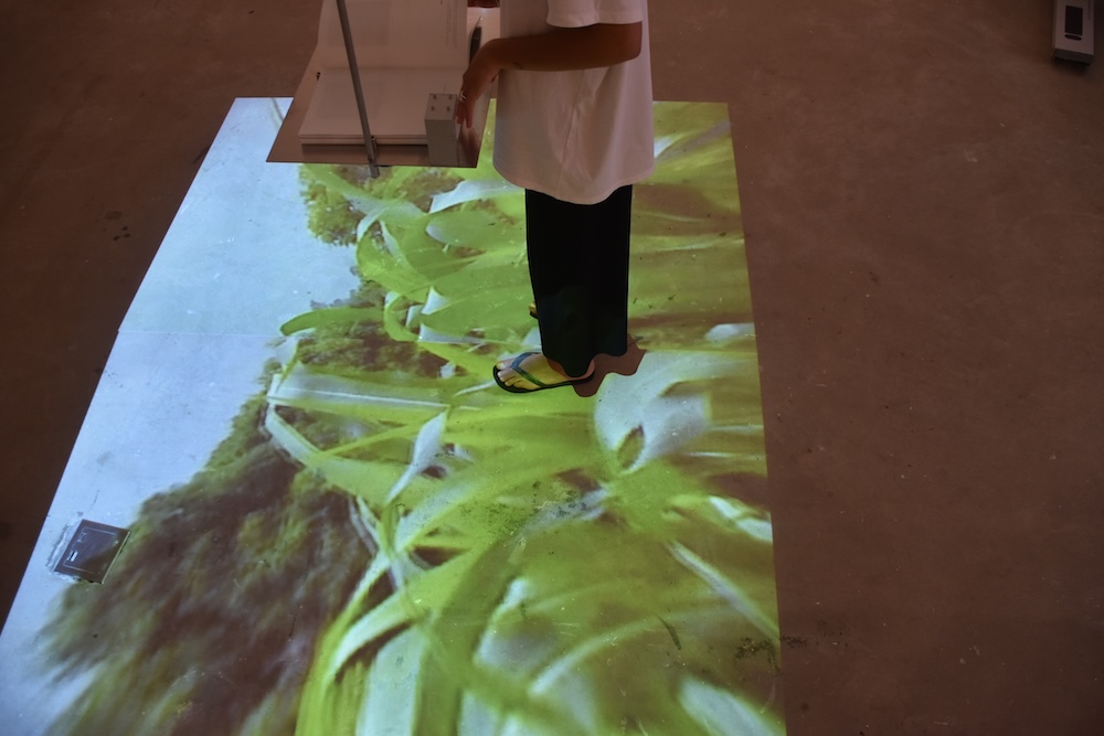 Print and video installation