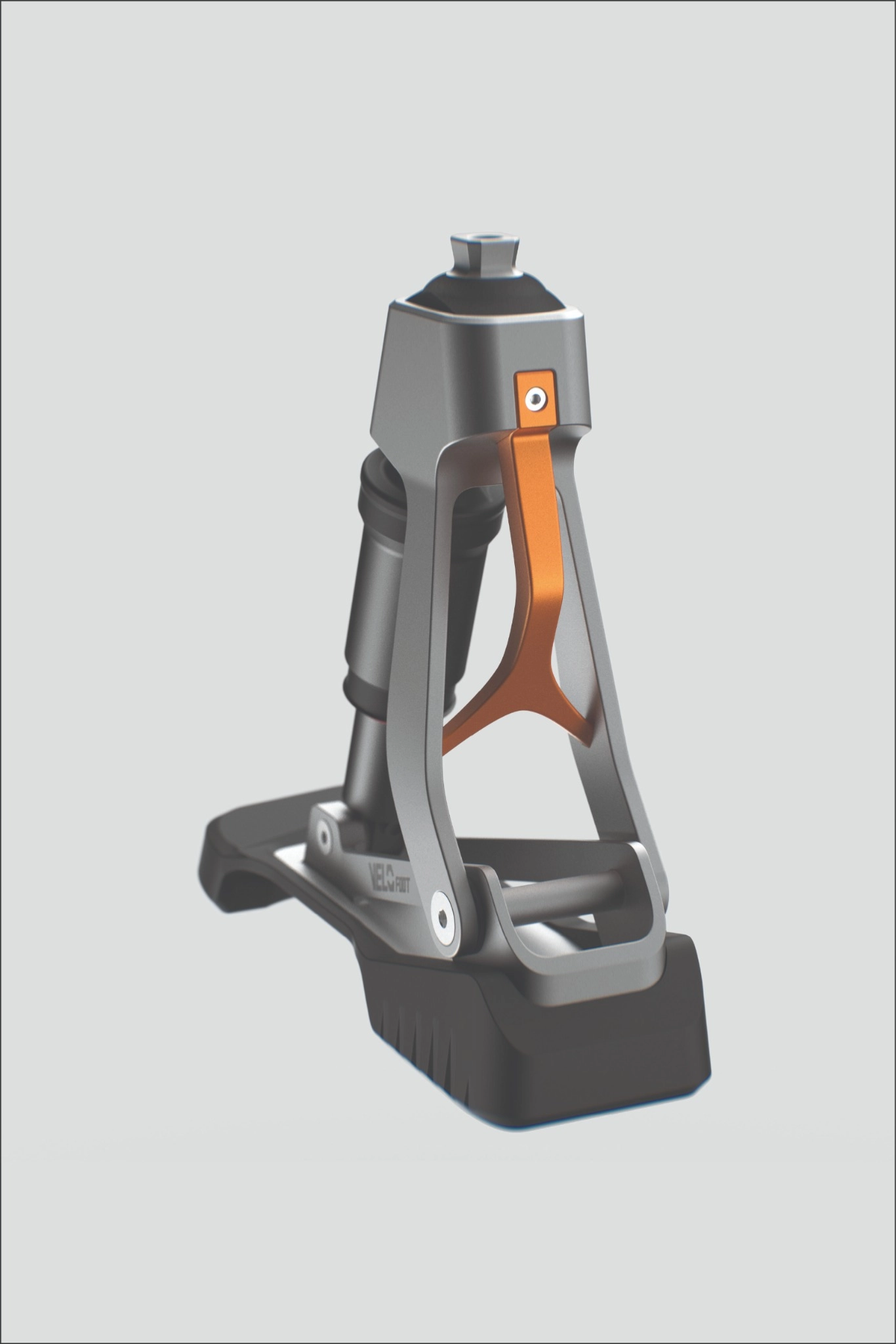 Rear view of the prosthesis.