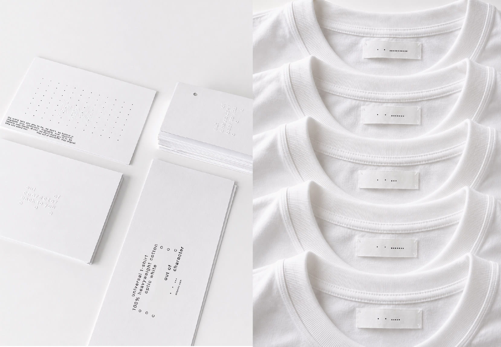 . the world tells you who to be. we don't. we believe in character over conformity. originality over imitation. identity over trends. at ooc, we don't make you fit in. we help you stand out. universal t shirt 100% heavyweight cotton optic white out of character