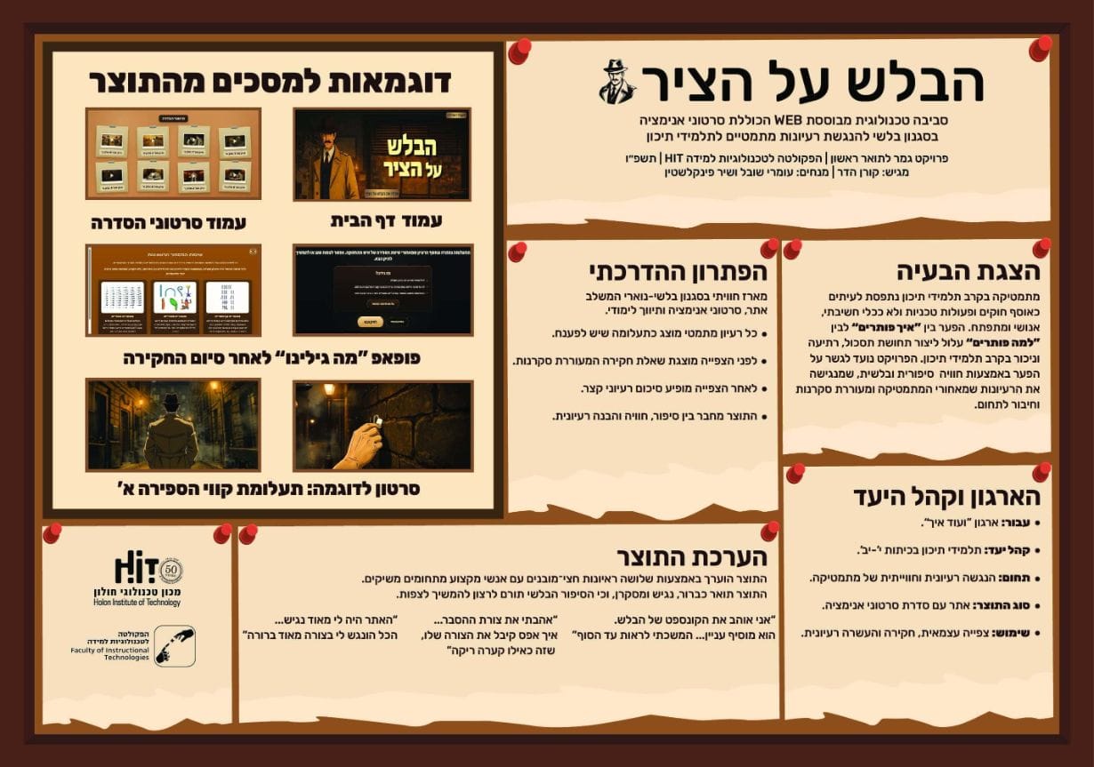 פוסטר הבלש על הציר