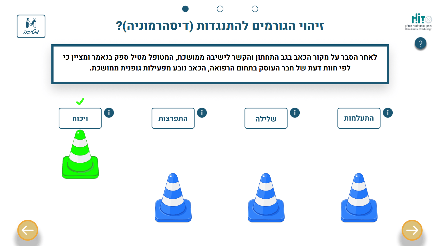 תרגול זיהוי גורמים להתנגדות