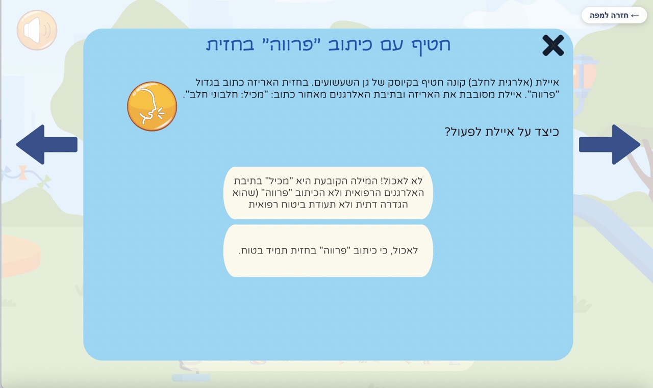 משחק גן שעשועים - תרחיש